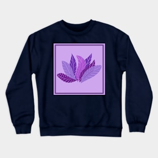 Purple leaves Crewneck Sweatshirt